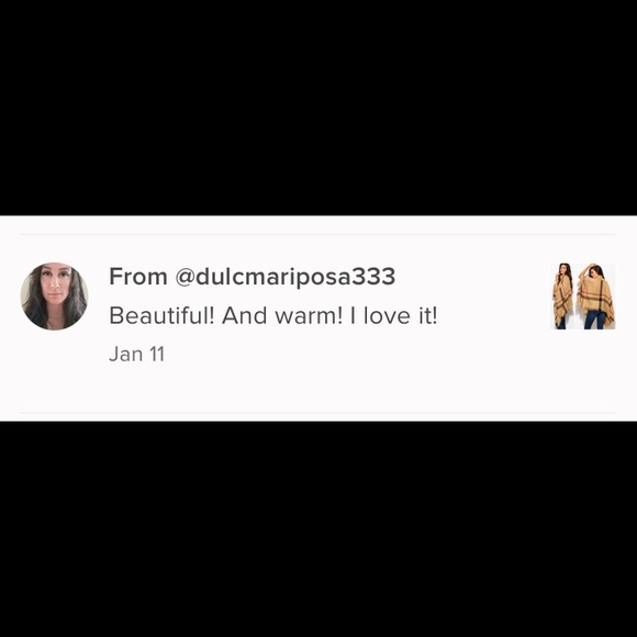 SALE! 🌴plaid poncho turtleneck in black plaid - Picture 3 of 8